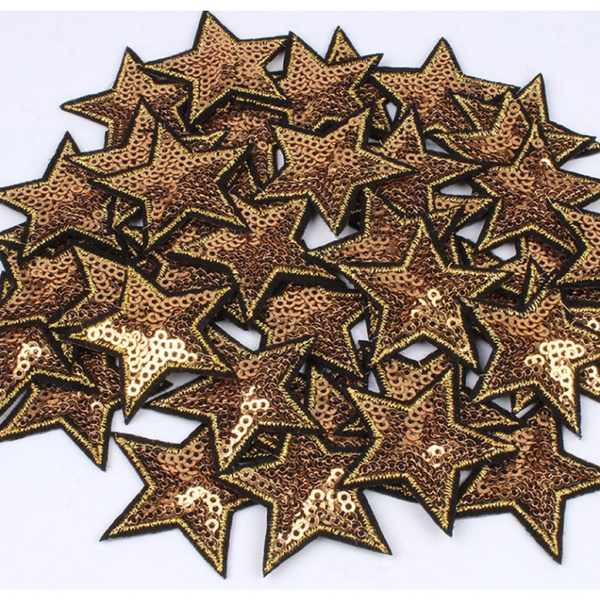 Large Star, gold, sparkle Stickers