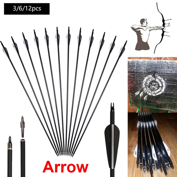 High Quality 30\\ Archery Carbon Target Arrows Hunting Arrows with