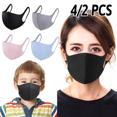 Sponge Face Mask Black Breathable Mouth Mask Reusable Anti Pollution Face Shield Wind Proof Mouth Cover Sponge Face Mask for Children Adult