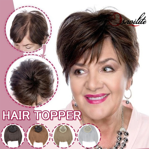 silky clip on hair topper