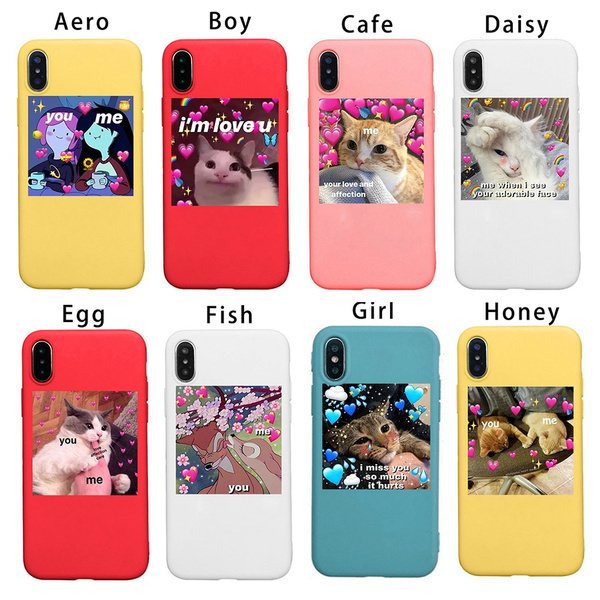 Dog Cat Phone Case for Iphone 8 8plus IPhone X Iphone 6 6S Plus 7 7 Plus IPhone 11 11 Pro Case Colorful Cute Animal IPhone Case