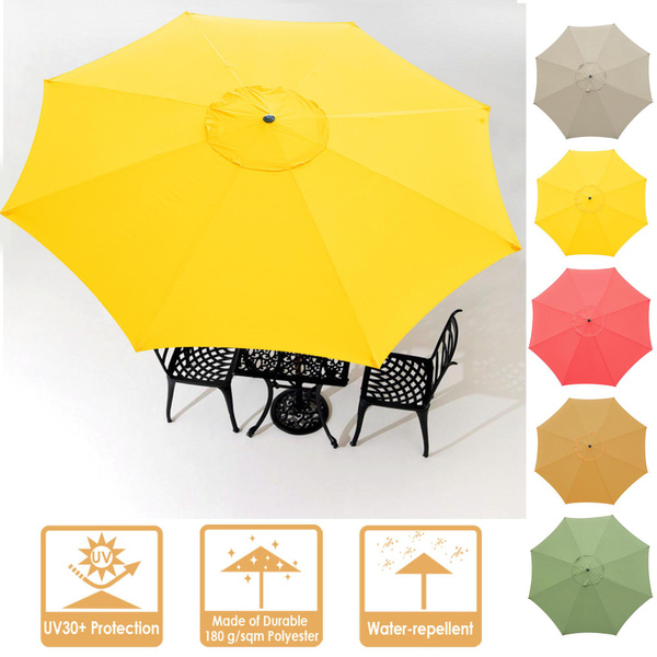 Andyes 13ft Patio Umbrella Replacement Canopy Uv 30 Protection 8 Ribs Outdoor Umbrella Fade Resistant Top Cover Wish