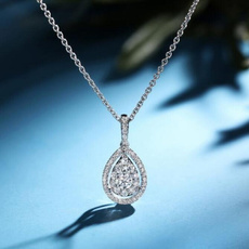 DIAMOND, Jewelry, necklace for women, Engagement