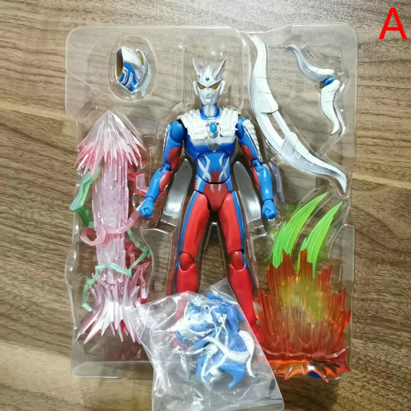 Shf Ultraman Figma Tiga Uitaman S H Figuarts Bandai Movable Ultraman Zero Pvc Action Figure Model Toy Doll Boys Birthday Gift Decoration Decoration Wish