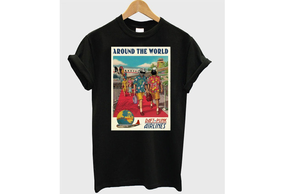 Around the world Daft Punk T Shirt | Wish