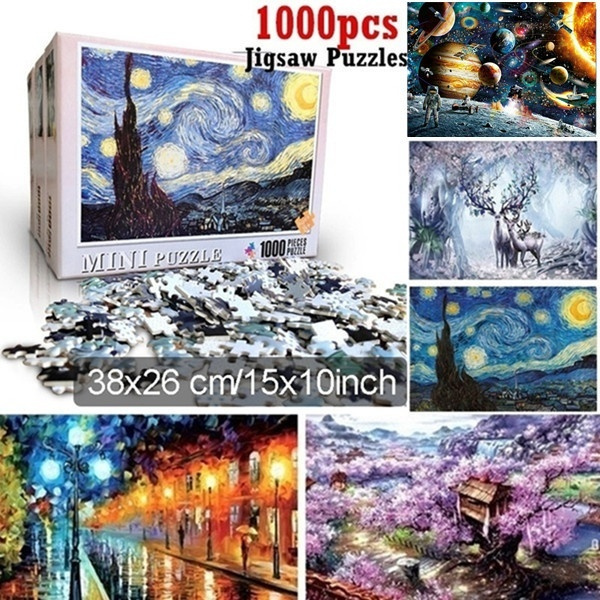 1000 PIECE JIGSAW PUZZLES City Stary night education KID ADULTS PUZZLE TOY