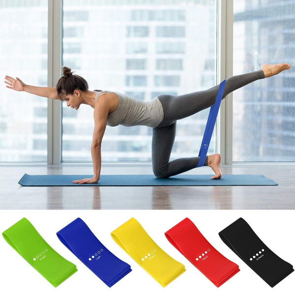 Fitness Training Sport Arm Thigh Strap Elastic Resistance Bands Yoga Pull// 