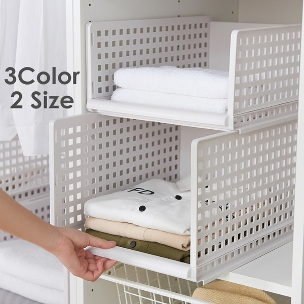 3 Colors Bedroom Cabinet Storage Shelf Rack Box Home Wardrobe Closet  Clothing Clothes Organizer Multilayer Storage Dorm Room Layered Shelf