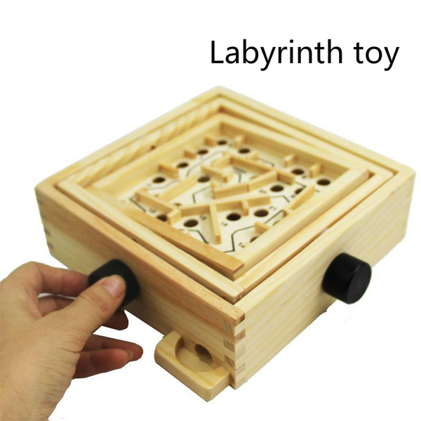 wooden toy maze