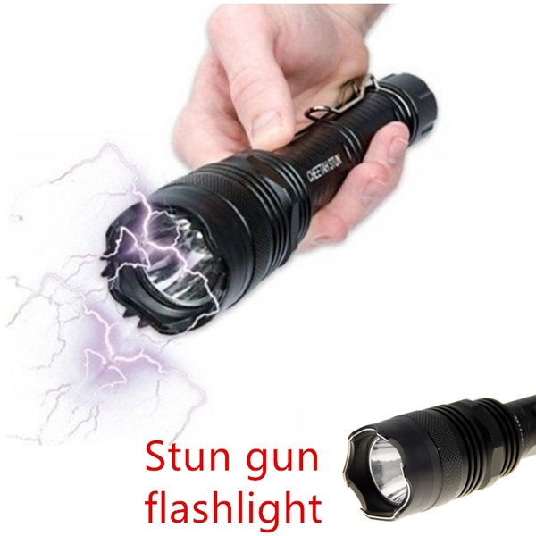 LED selfdefensive flashlight stun gun Wish