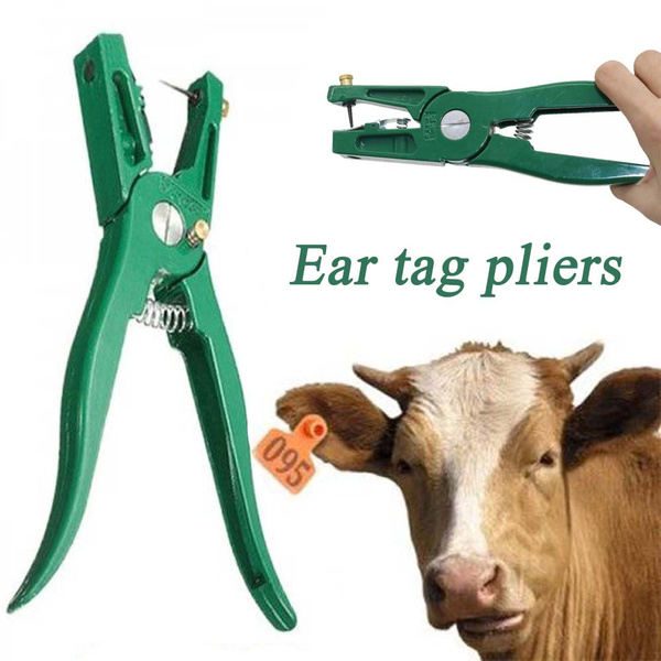 Livestock Control Device Ear Tag Pliers  Swine Cow Sheep Identification Tool 