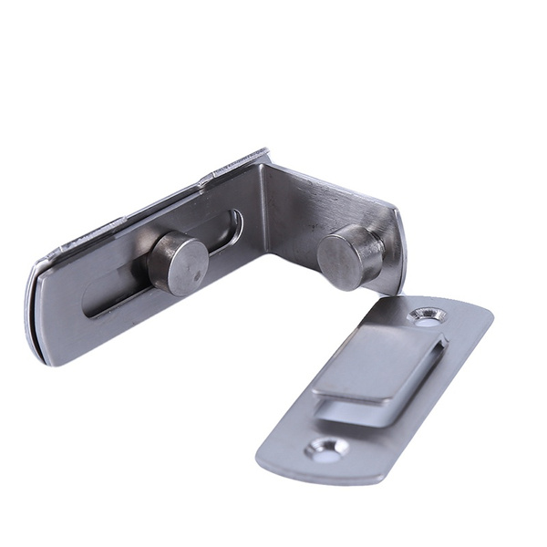 90 Degree Door Buckle Door Bolt Stainless Steel Lock Sliding Door Right ...