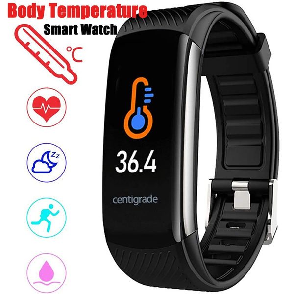 Smart watch with body temperature blood discount pressure blood oxygen heart rate sleep monitor