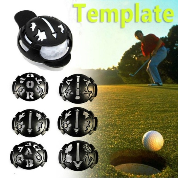 Mark Golf Ball Stencil Template Marker Drawing Line Kit Pen Scribe Wish