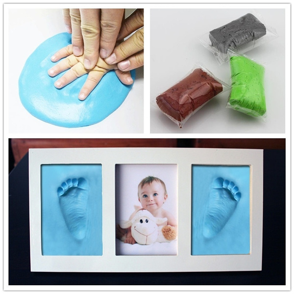 Baby Care Air Drying Soft Clay Baby Handprint Footprint Toddler