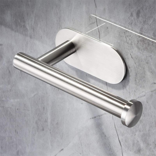 NEW Self Adhesive Toilet Roll Holder Paper Toilet Holder Bathroom Stick on  Wall