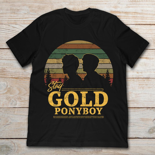 Gold Ponyboy Vintage Unisex Shirt 