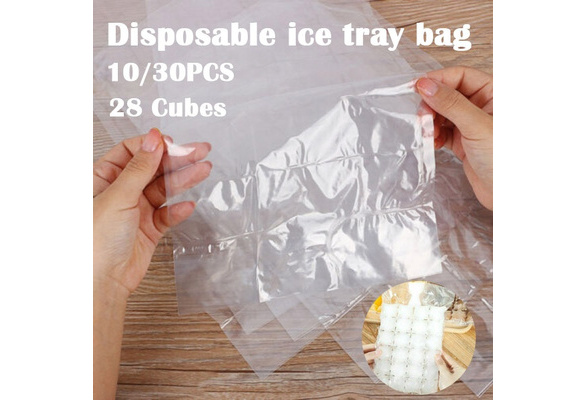 10/30Pcs 28 Cubes Disposable Freezer Bag Fridge Ice Cube Bags Party Ice  Maker