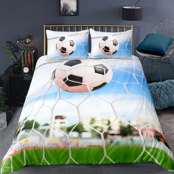 Football Sports Comforter Cover Soccer, Soccer Duvet Cover Full Set