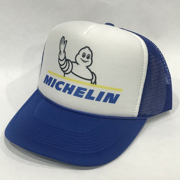 Michelin Man Pneumatico Cappello Camionista Vintage Snapback Blu Mesh  Cappello | Wish