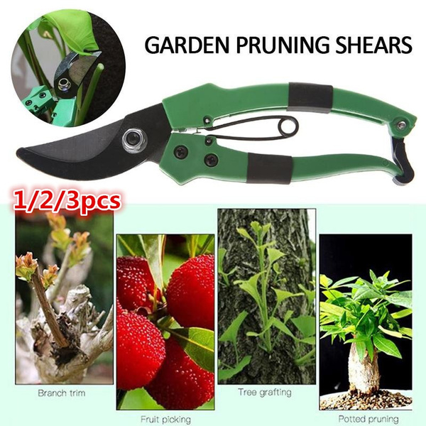 Pruning Shears Hand Pruner Secateurs Cutter Plants Strong Carbon Garden Tools 