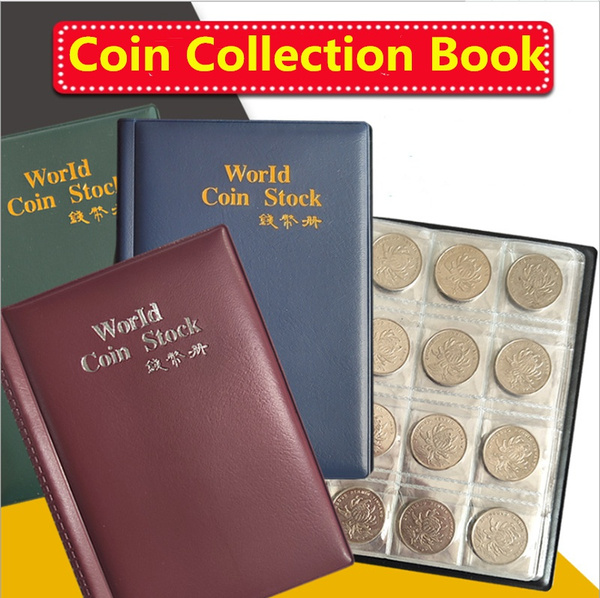 120 Coin Collection Holders Storage Collecting Money Penny Pockets Album Books . 