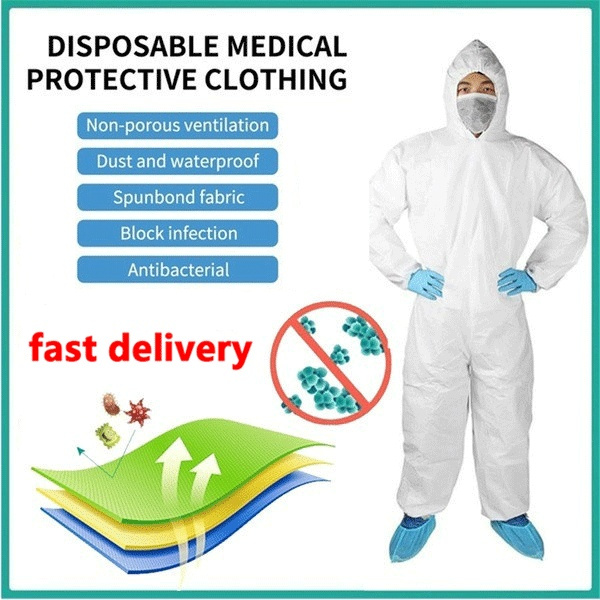 Protective Clothing - Reusable Hood Coverall Suit,Dust-proof And