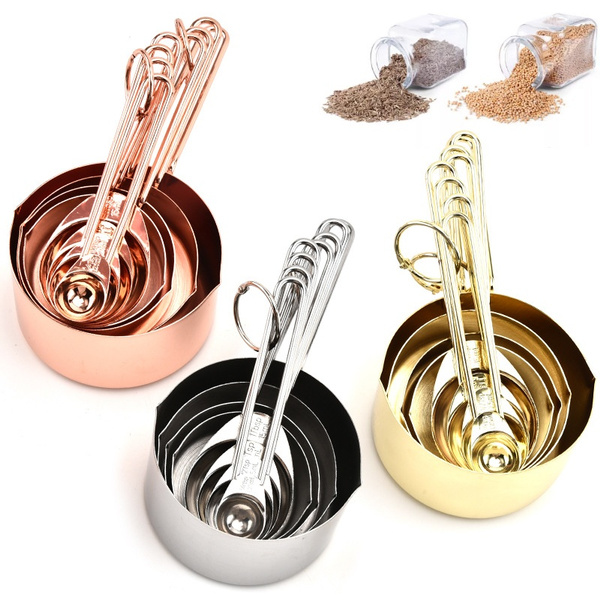 Rose Gold Measuring Cup and Spoon Set