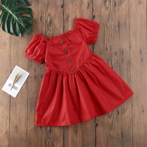 red princess dress for baby girl