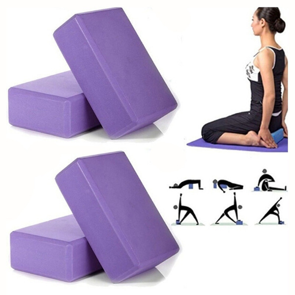 2 Pcs Set 3"x6"x9'' EVA Yoga Block Brick Foam Home Stretch Exercise Fitness Gym 