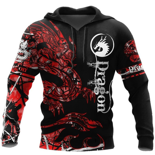Running Clothes,Zip,M Celtic Dragon 3D Overall Printed Sweatshirt Tattoo and Dungeon Dragon Tracksuit Unisex Hoodie Jacket Pullover Odin Symbol