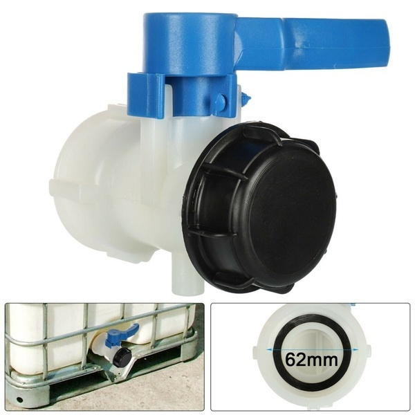 Container Valve And Hose To Relrease Water Drain Valve Rainwater Tank Adapter Shut-Off Valve For 2 Inch IBC ...