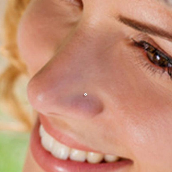Teeny Tiny 1mm Sterling Silver Nose 