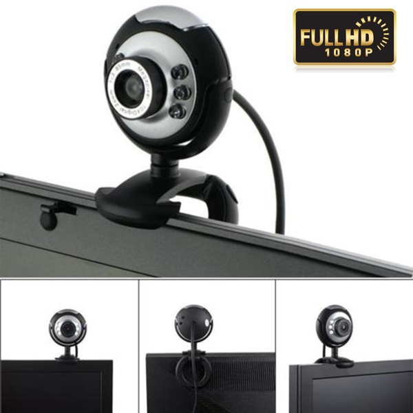 6 led usb digital web camera webcam + microphone for laptop notebook pc for live chat video