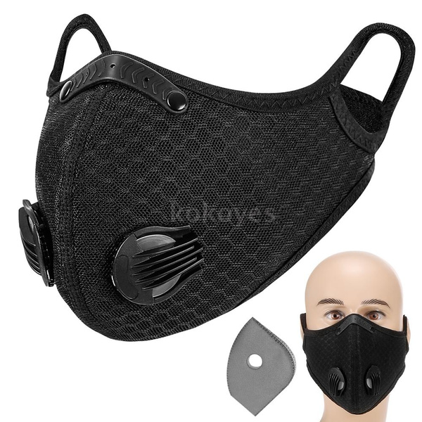 Activated Carbon Filter Mask, Breathing Valve Cycling Mask
