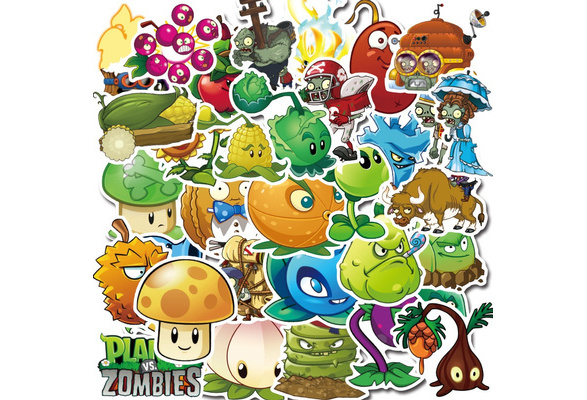 100/50/15 pcs Plants vs Zombies Graffiti Deco Stickers + Free 2023 Mini  Calendar Online Game Stickers Yours Jazzy Prints Christmas Sale