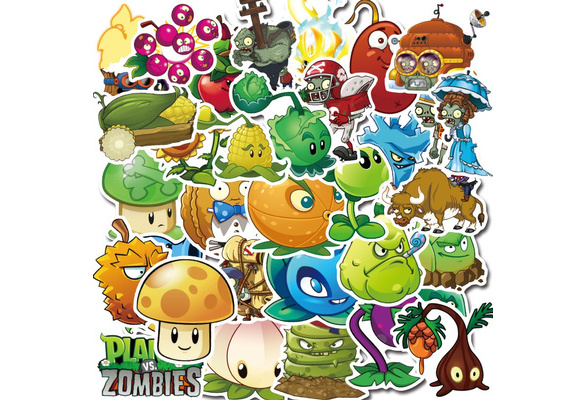 100/50/15 pcs Plants Vs Zombies Graffiti Deco Stickers + Free 2023