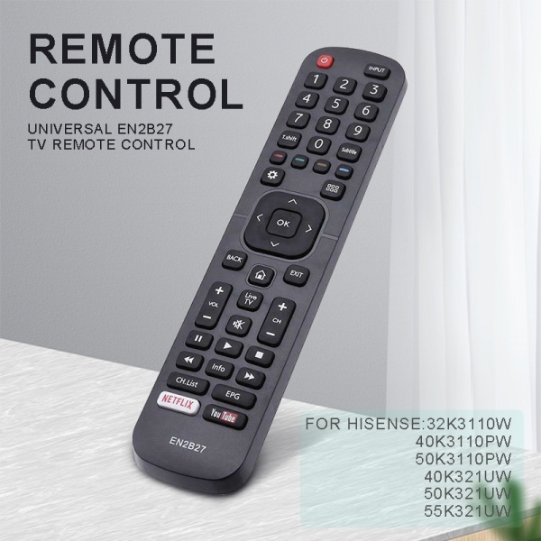 1Pc Universal EN2B27 TV Smart Remote Control Replacement Remote for ...