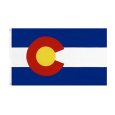 Brass, Colorado, uv, USA flag
