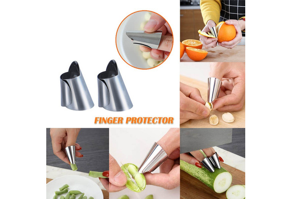 5/1pcs Stainless Steel Cutting Finger Protector Vegetable Peeling