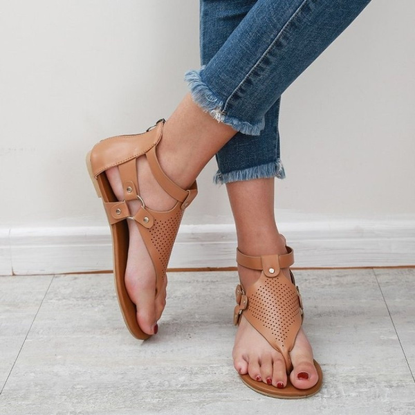 Sandals With Zip Back 