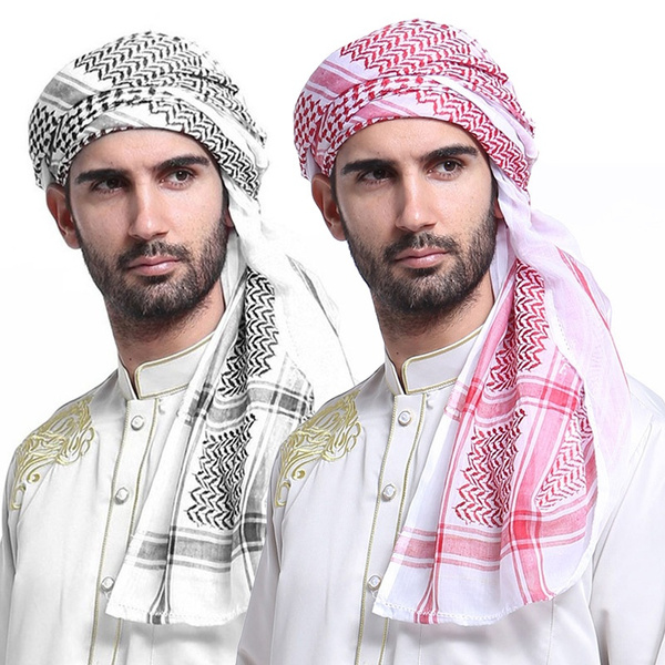 Saudi Arabic Islamic Accessories Men Praying Hat Head Scarf with ...