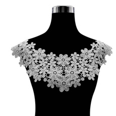 Flowers, Lace, chokerembroideredcollar, Vintage