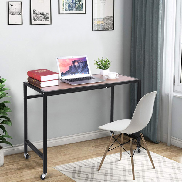 Mobile Computer Desk Portable Home Office Wheels Rolling Writing Table Wish Mobile Computer Desk Portable Home, Computer Desk Wheels