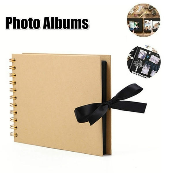 Photo album 80 black pages scrapbook Photo album for self-design