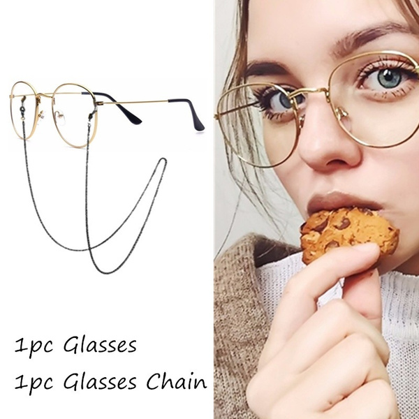 clear glasses chain