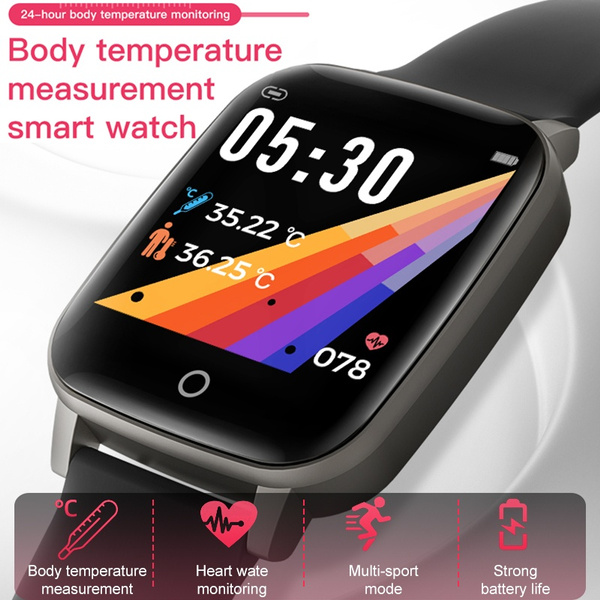 1.3 Pulgadas Rastreador de ejercicios Temperatura corporal ECG Pulsera  inteligente Monitor de frecuencia cardíaca Inmunidad Reloj inteligente  Control de música Pulsera deportiva de fitness | Wish