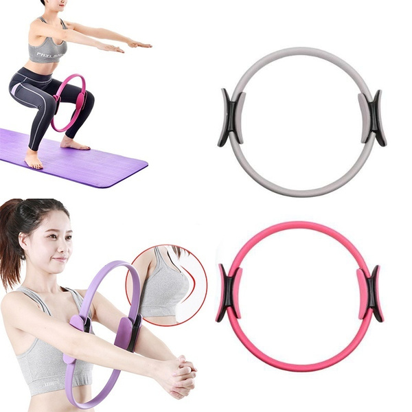 Dual Grip Pilates Ring Magic Circle Muscles Body Exercise Yoga Fitness Equipment 