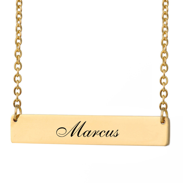 marcus name necklace