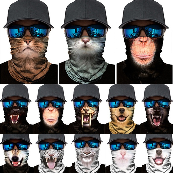 animal face neck gaiter
